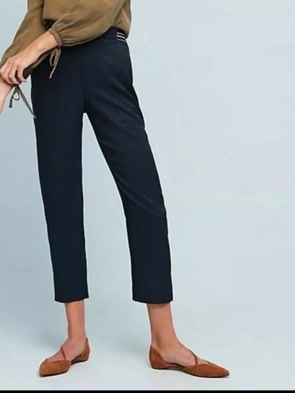 Anthropologie the essential pull on trouser pants size M
